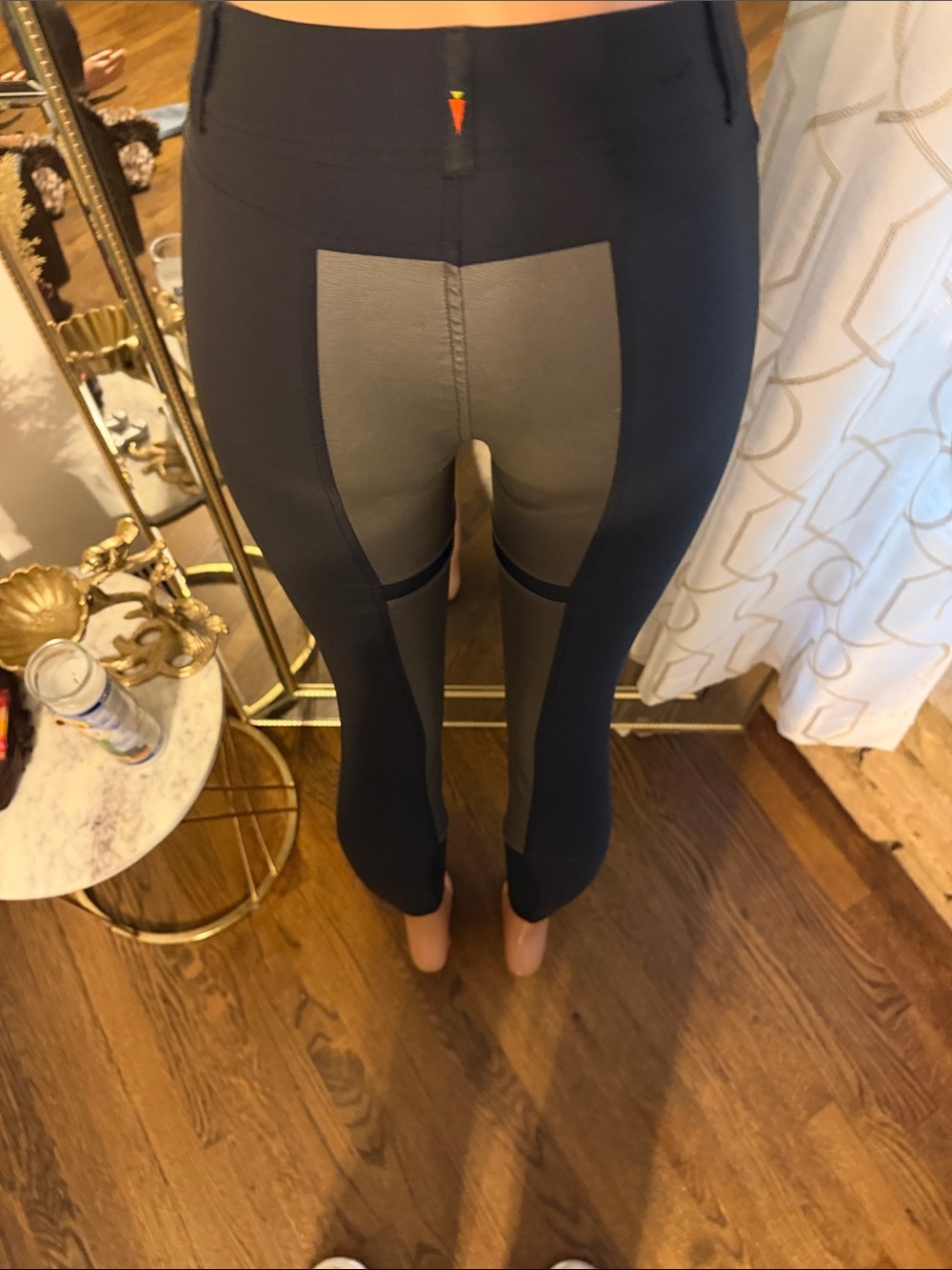 Kerrits Two-Tone Charcoal and Gray Riding Leggings